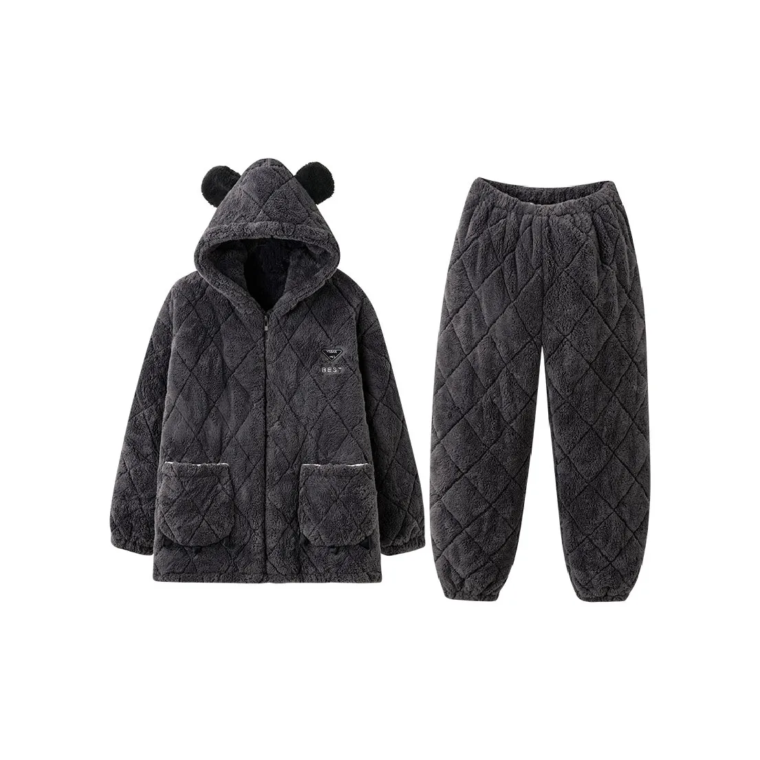 MIOJUER Пижамный комплект мужской темно-серый