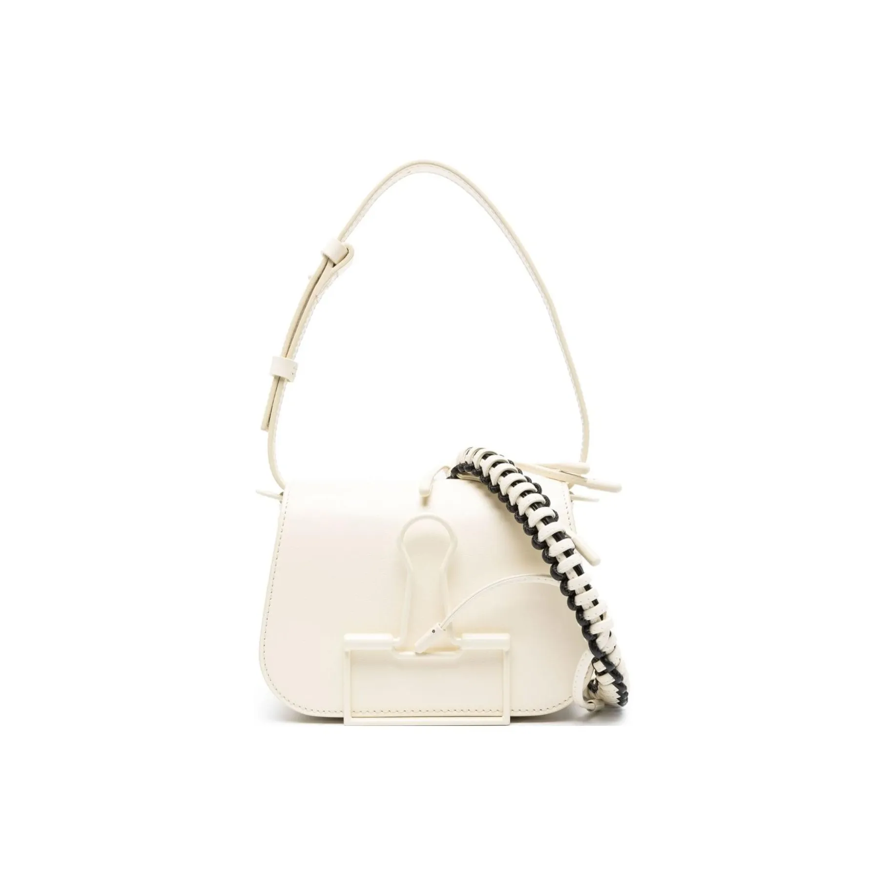 OFF WHITE Binder Leather Shoulder Bag