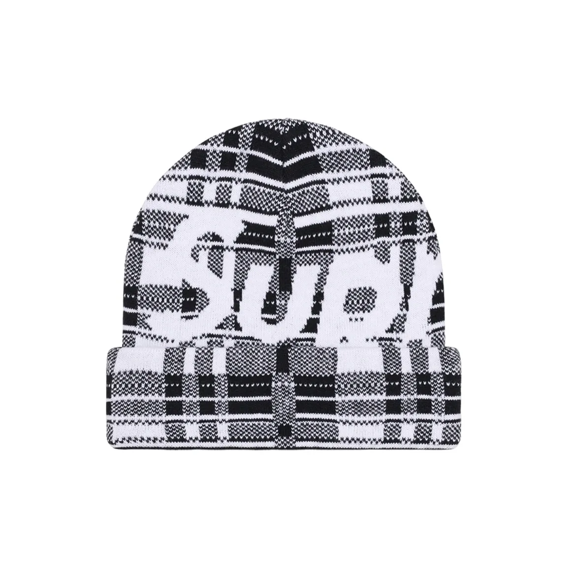 Supreme Кашемировая смесь Шапки-бини Унисекс Черный белый