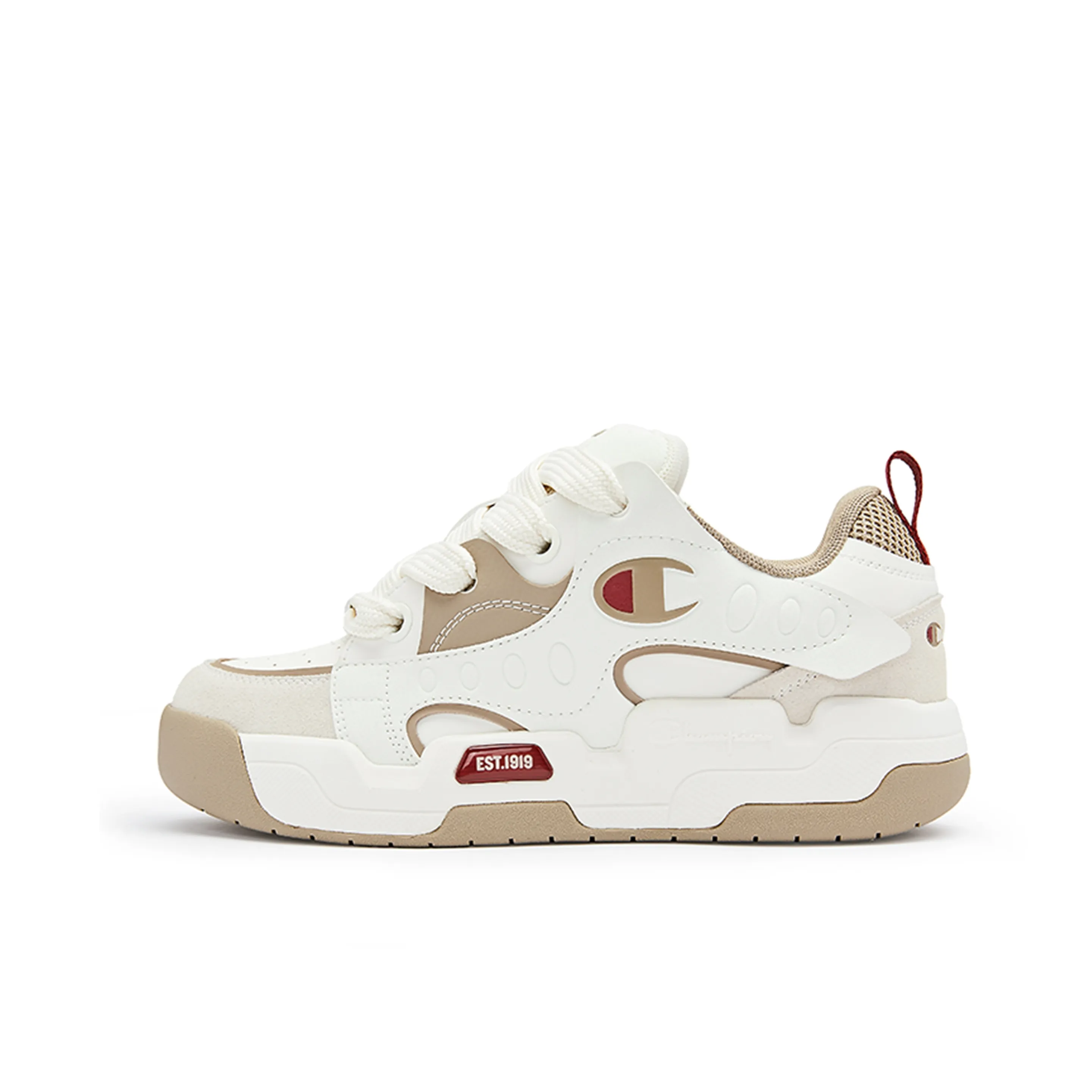 Champion Playful Пухлые туфли Низкий топ Скейтборд Кроссовки Женские Кофейно-коричневый