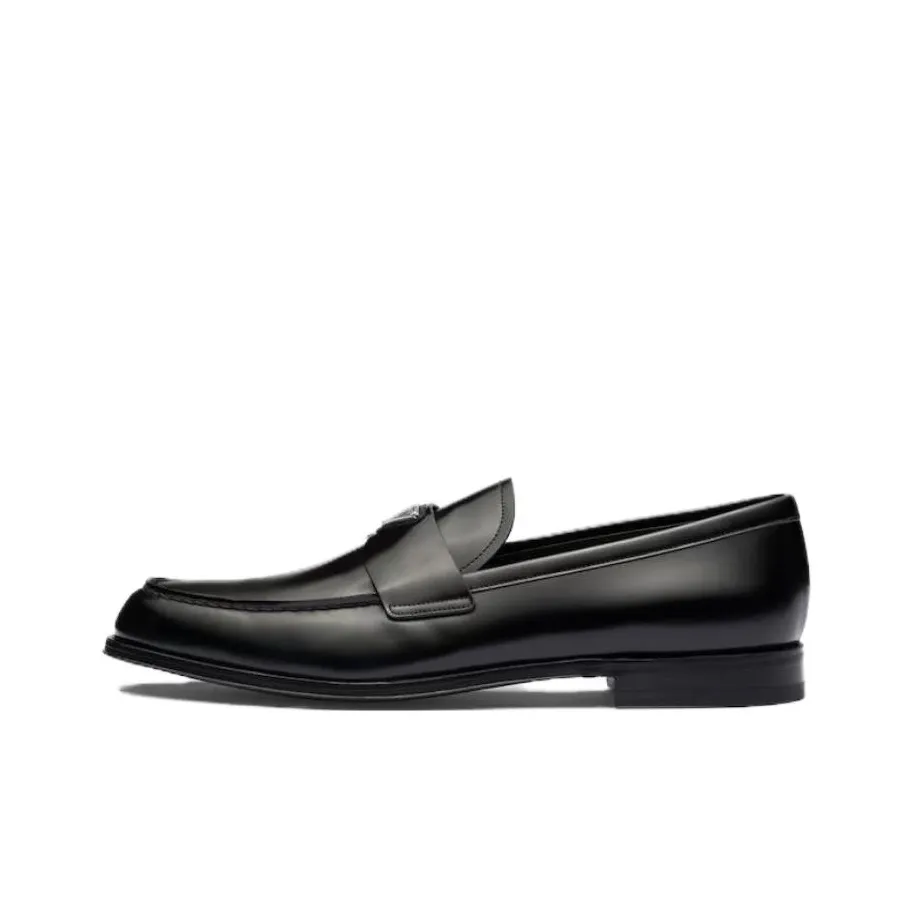 prada Backpack Triangle logo Leather Loafers