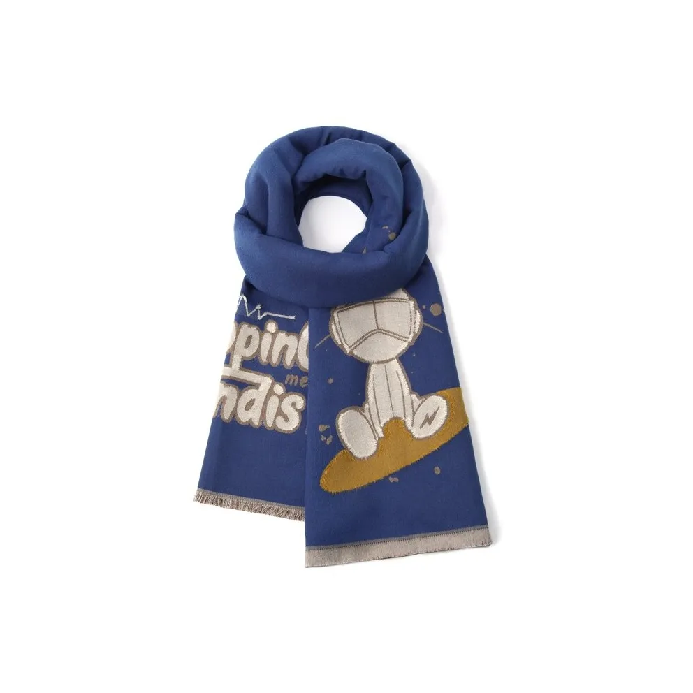 FREE RABBITⅡ Полиэстер Трикотаж Шарфы Унисекс