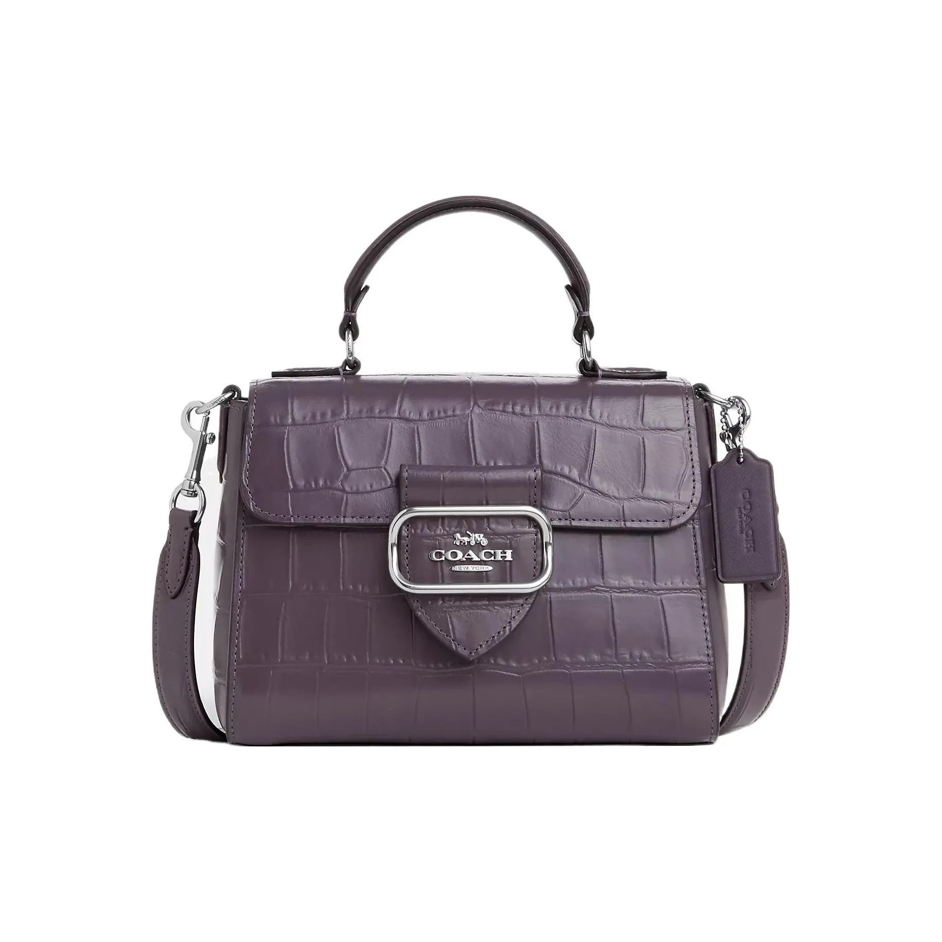 Coach Morgan Крокодил Тисненая кожа с Гладкой кожей Сумка через плечо Сумка Маленькая Женская