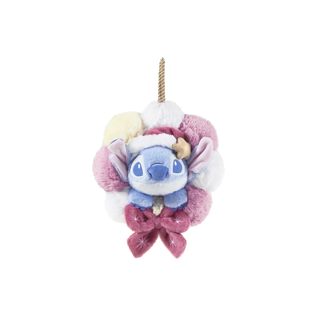 Disney Stitch Зимняя Коллекция Подарков Венок Куклы Плюшевая Подвеска 24 см Высота