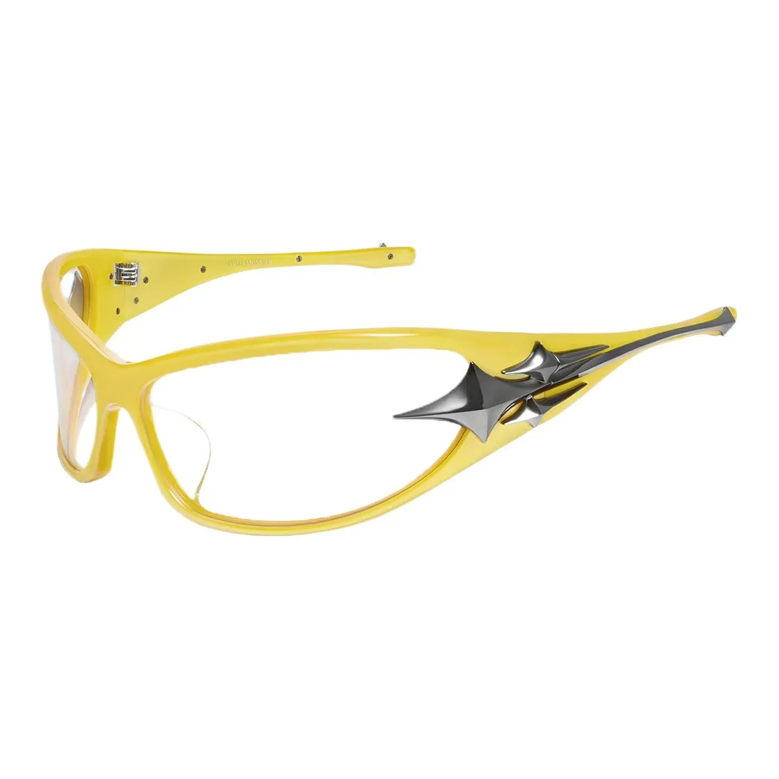 GENTLE MONSTER Third Kind Plate Frame Irregular Shape Eyeglass Frames Unisex Yellow