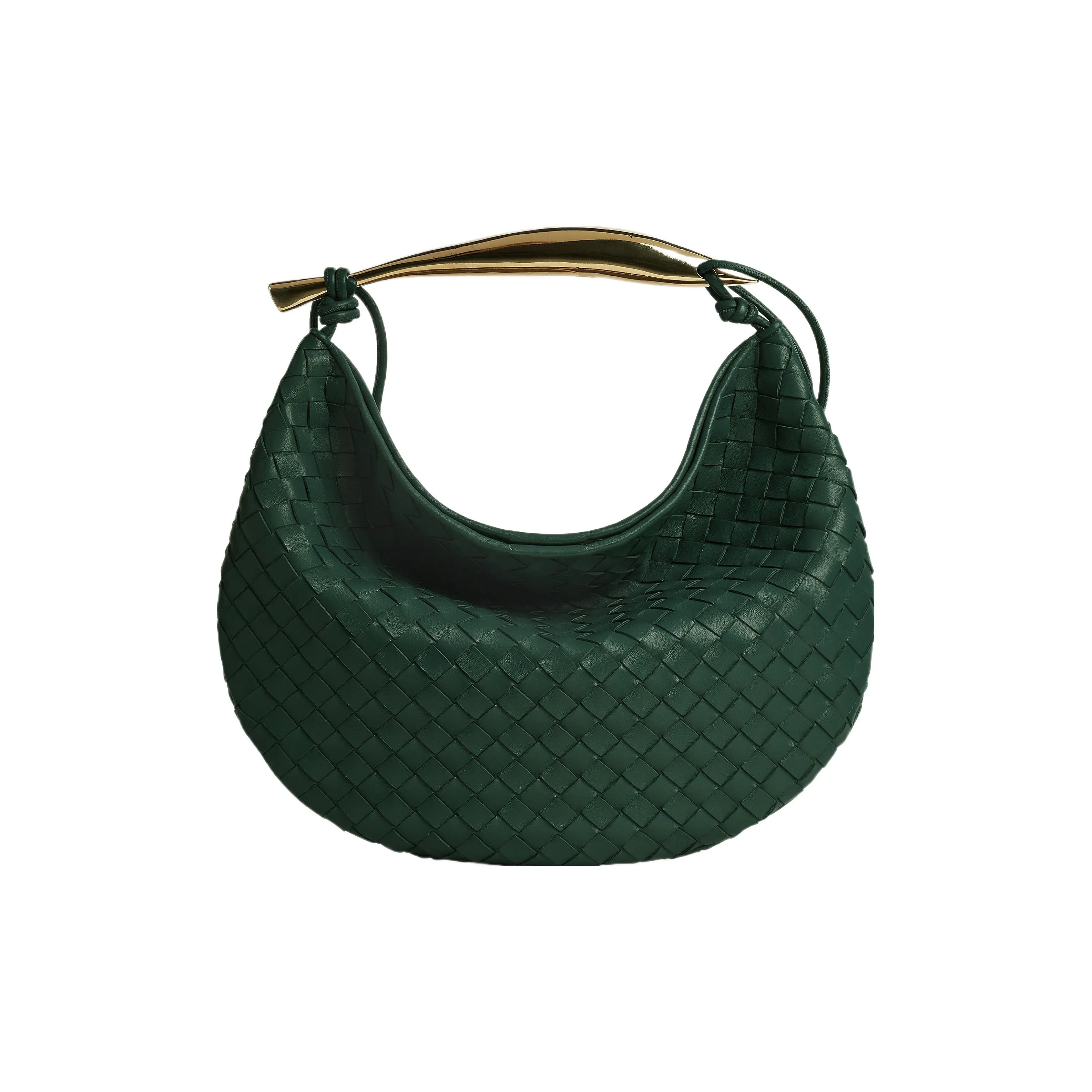 bottega MEN Veneta SARDINE Sheepskin Handbag Medium Size Women's Emerald