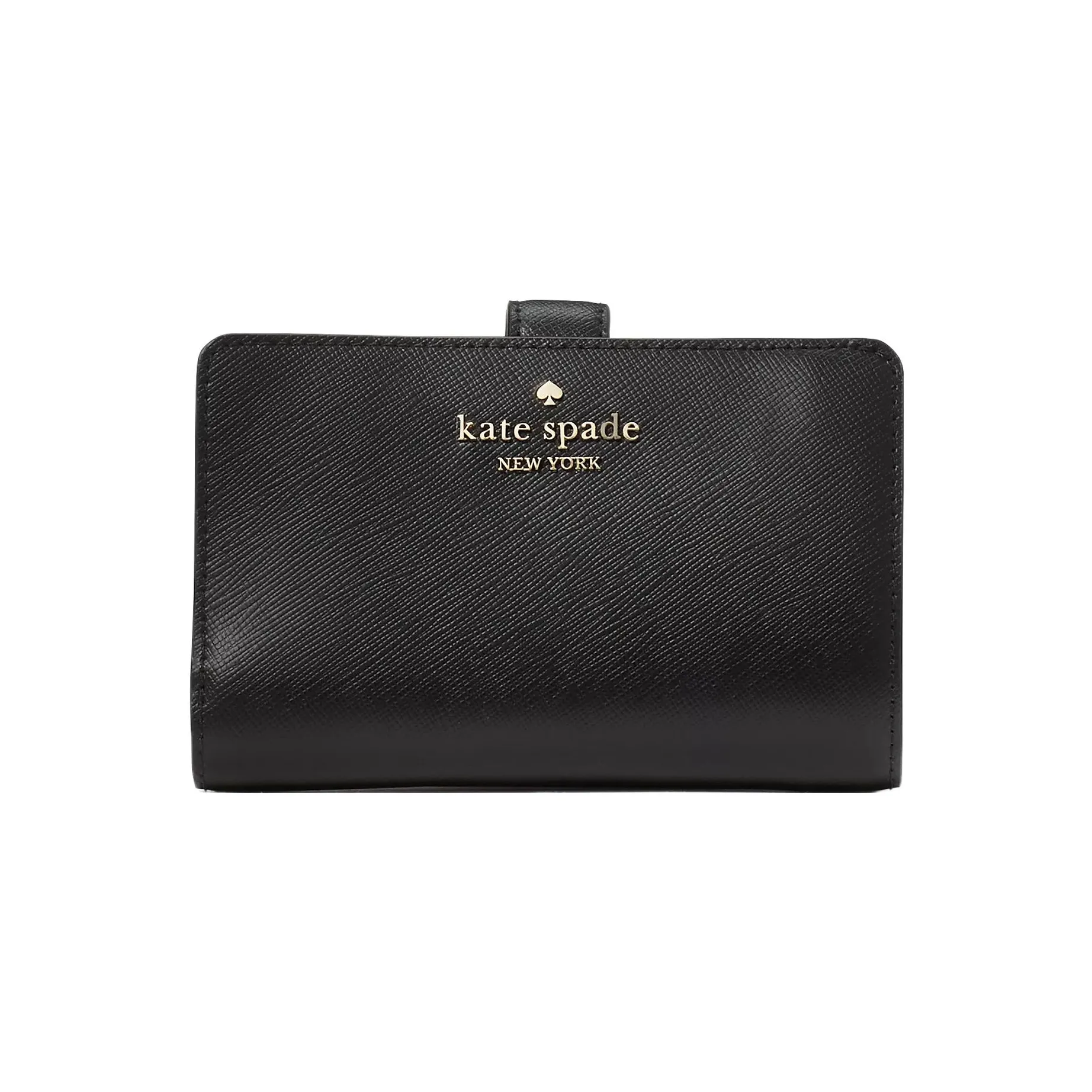 Kate Spade Leather Wallet Medium Size Women's Black
