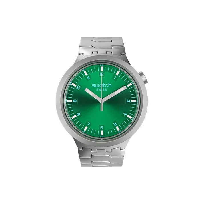 Swatch Quartz Movement Унисекс Часы 47mm*13,3mm Зеленые