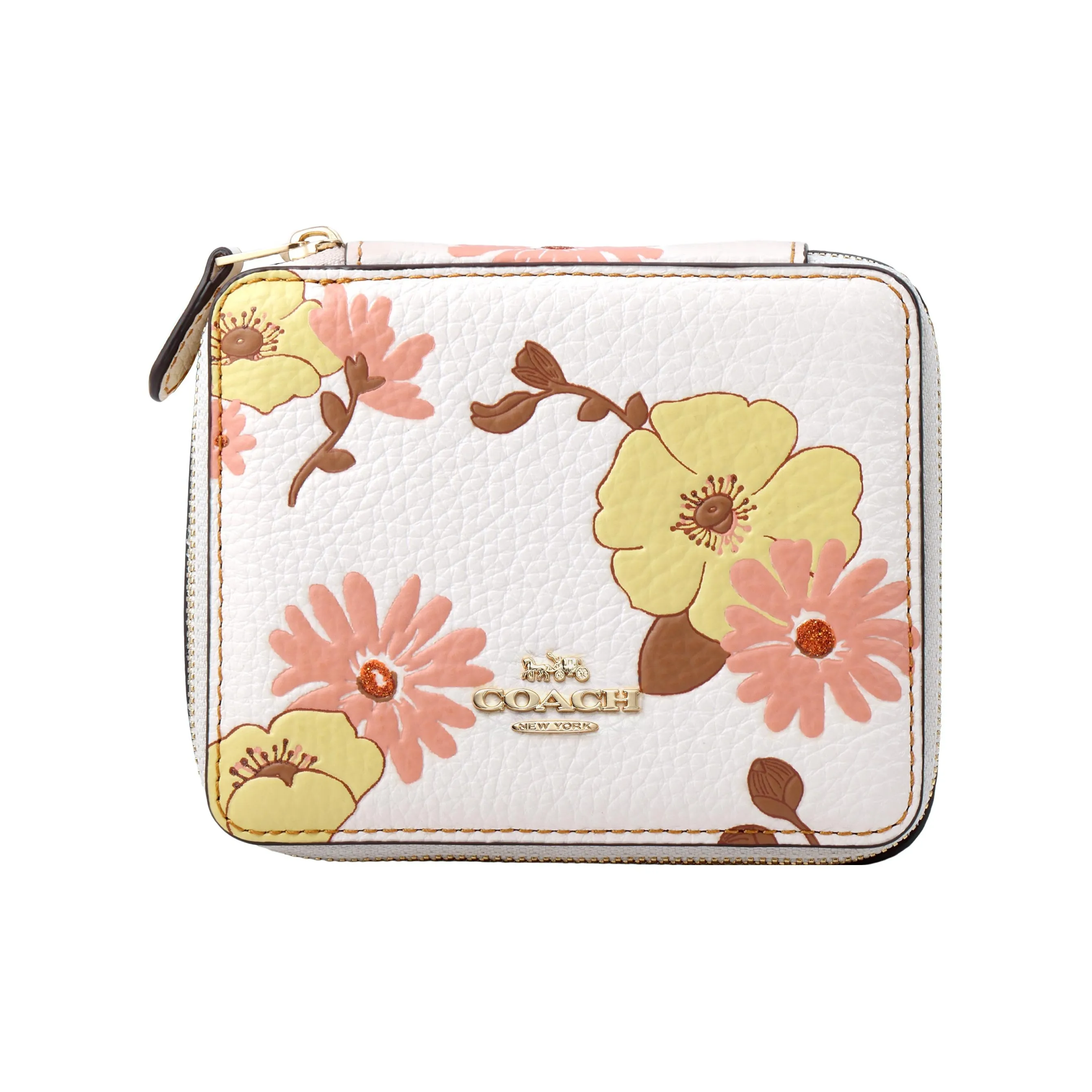 COACH Jewelry Bo Leather Detail Storage Bag Makeup Bag Mini Women's Multicolor