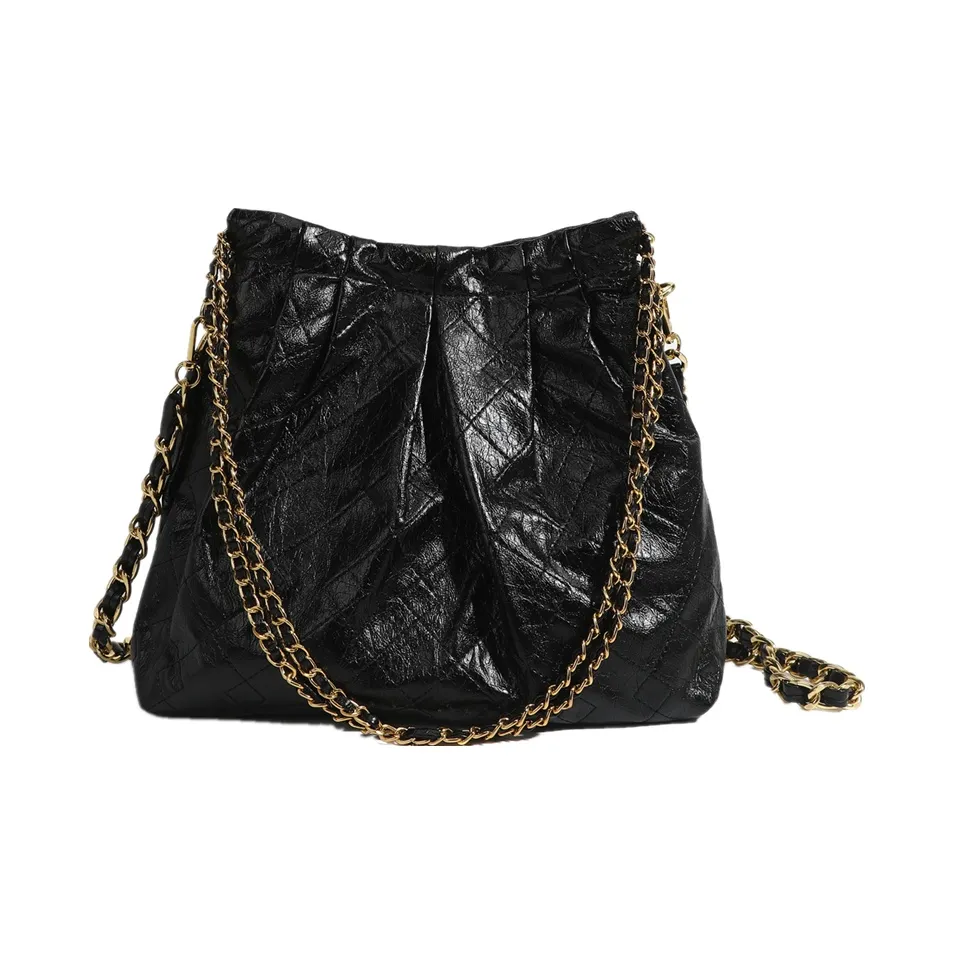 NOMK PU Tote Bag, Crossbody Bag, Shoulder Bag Regular Women's Black/White