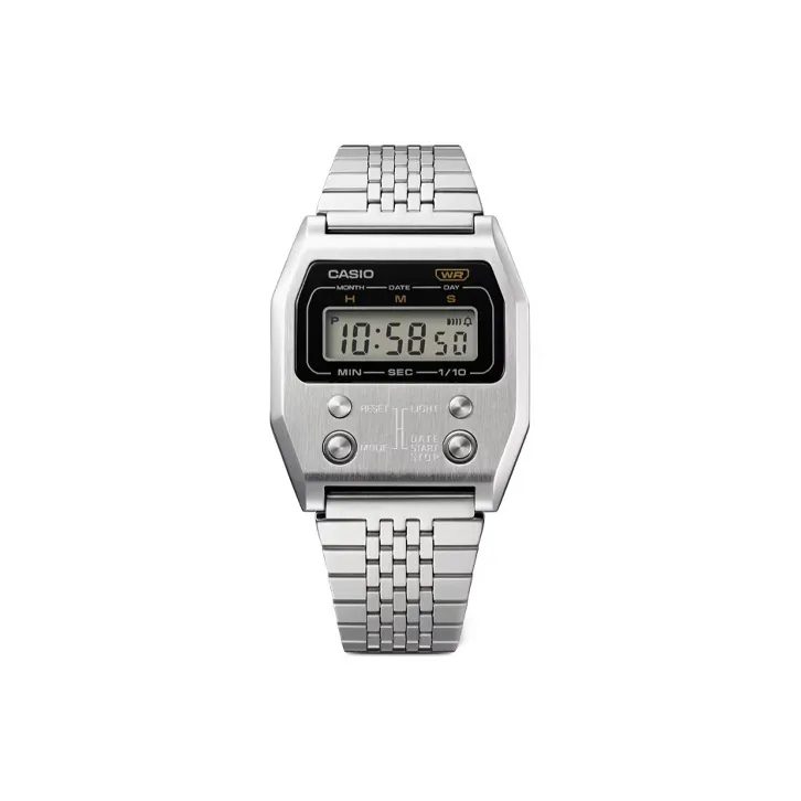 CASIO VINTAGE Series Кварцевый механизм нержавеющая сталь ремешок мужские часы серебристый циферблат