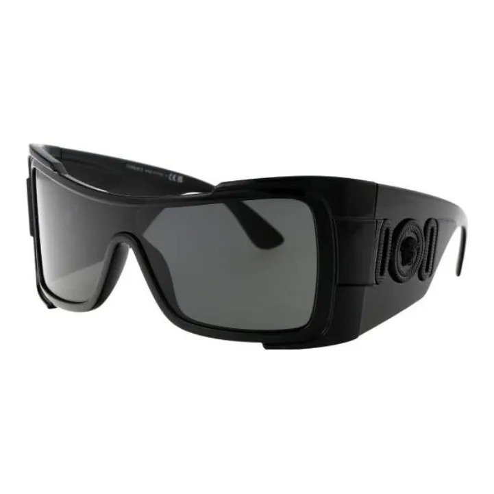 VERSACE Logo plaque Oversized frame Sunglasses
