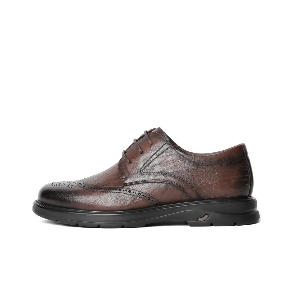 BELLE Dress Shoes Men's Low Top Black/Brown