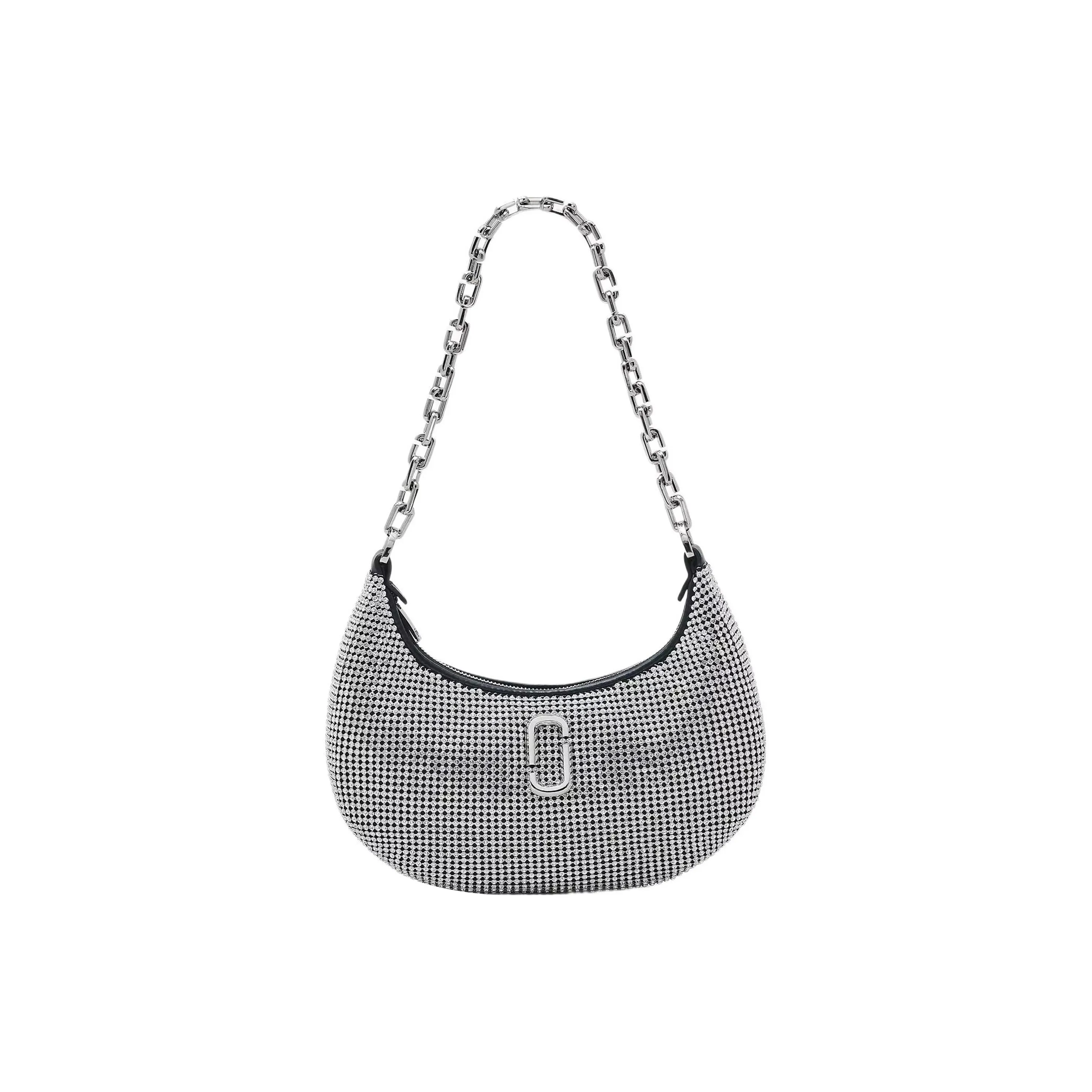 MARC JACOBS The Rhinestone Small Curve Shoulder Bag