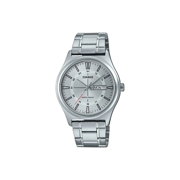 CASIO Кварцевый механизм Мужские часы серии Standard 45,1мм*38мм*9,4мм Серебряные