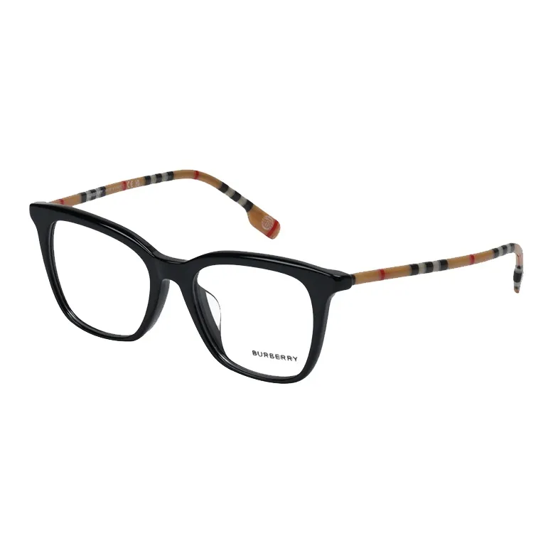 Burberry Plate Frame Polycarbonate Lenses Square Eyeglass Frames Unisex