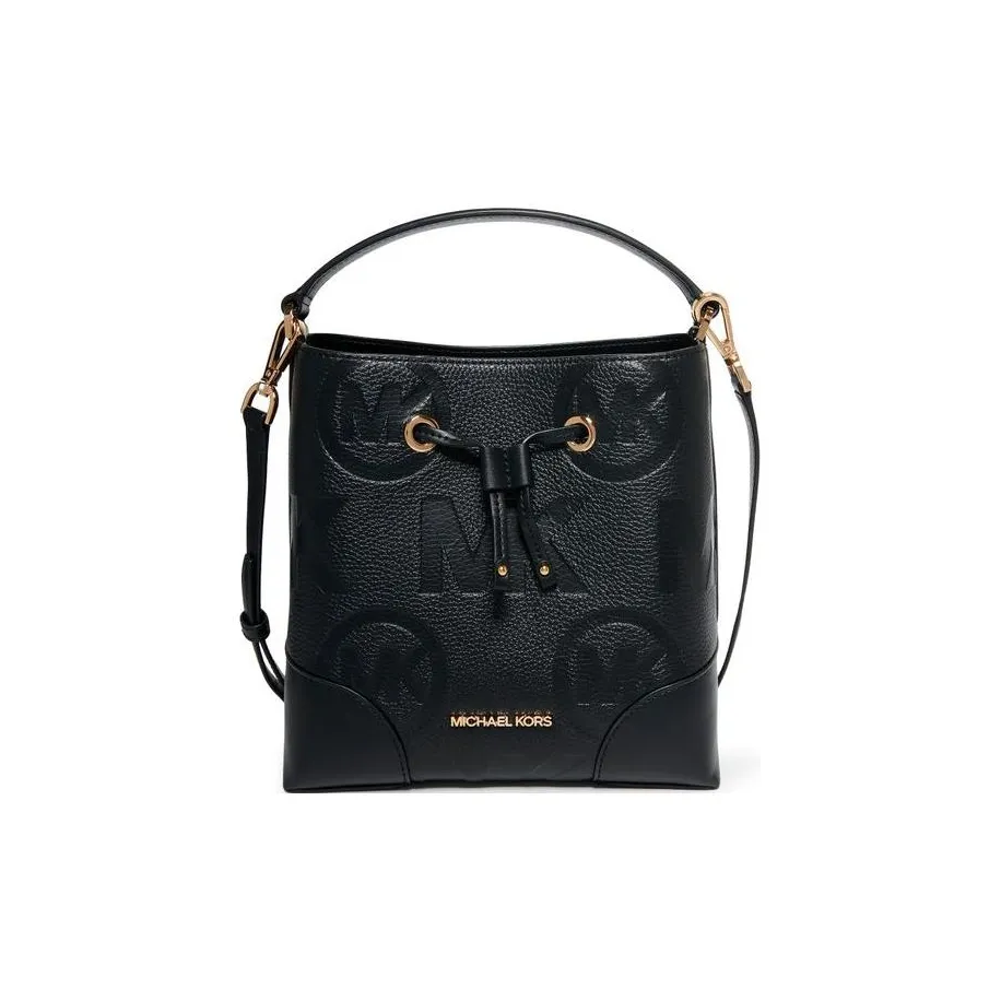 MICHAEL KORS Mercer Кожа Ведрообразная Сумка-Сумка через плечо Средняя Женская Черная