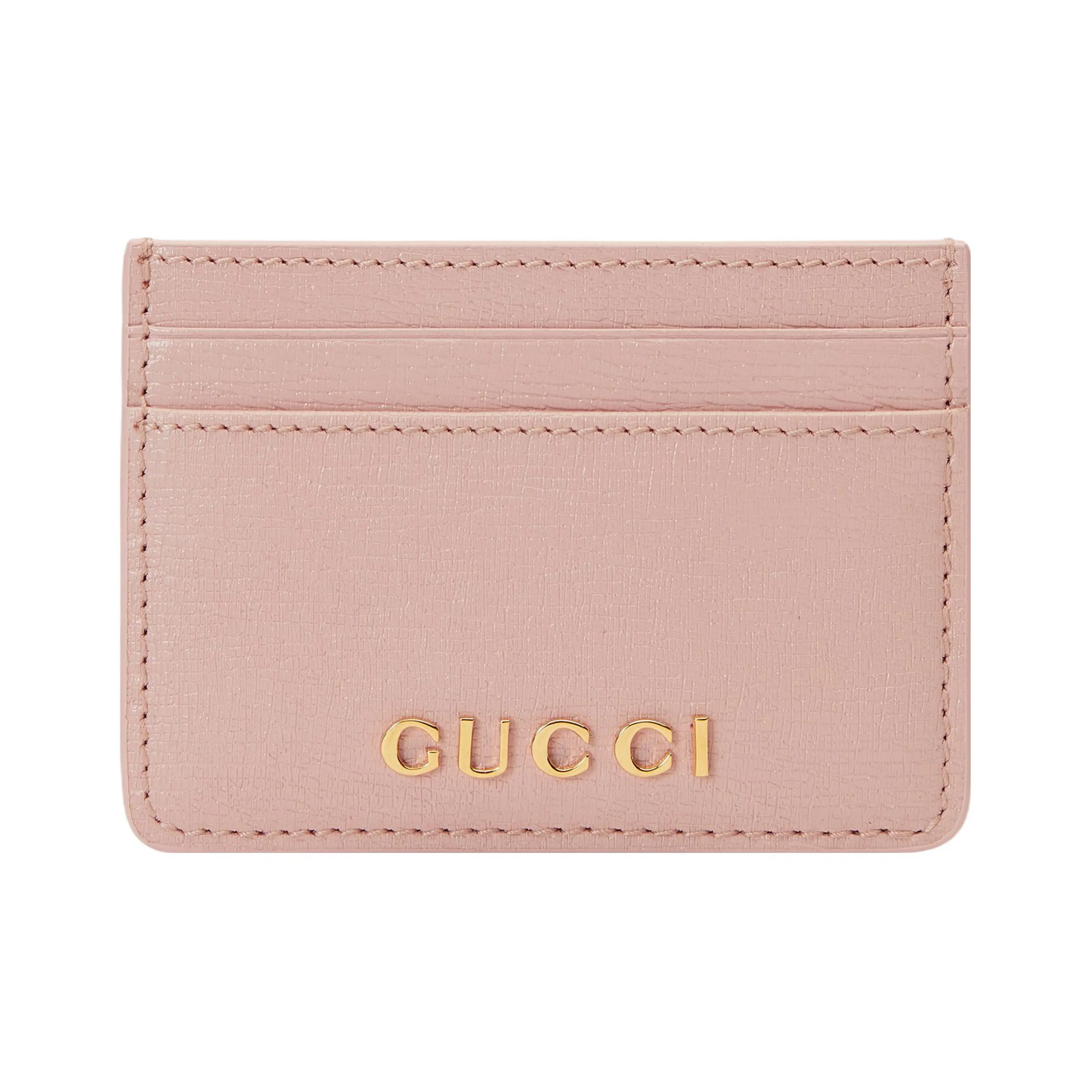 GUCCI Кожа Держатель для карт Женские Светло-розовый