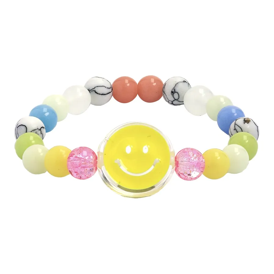 WHY PLAY Желтый Смайлик Браслеты Женские