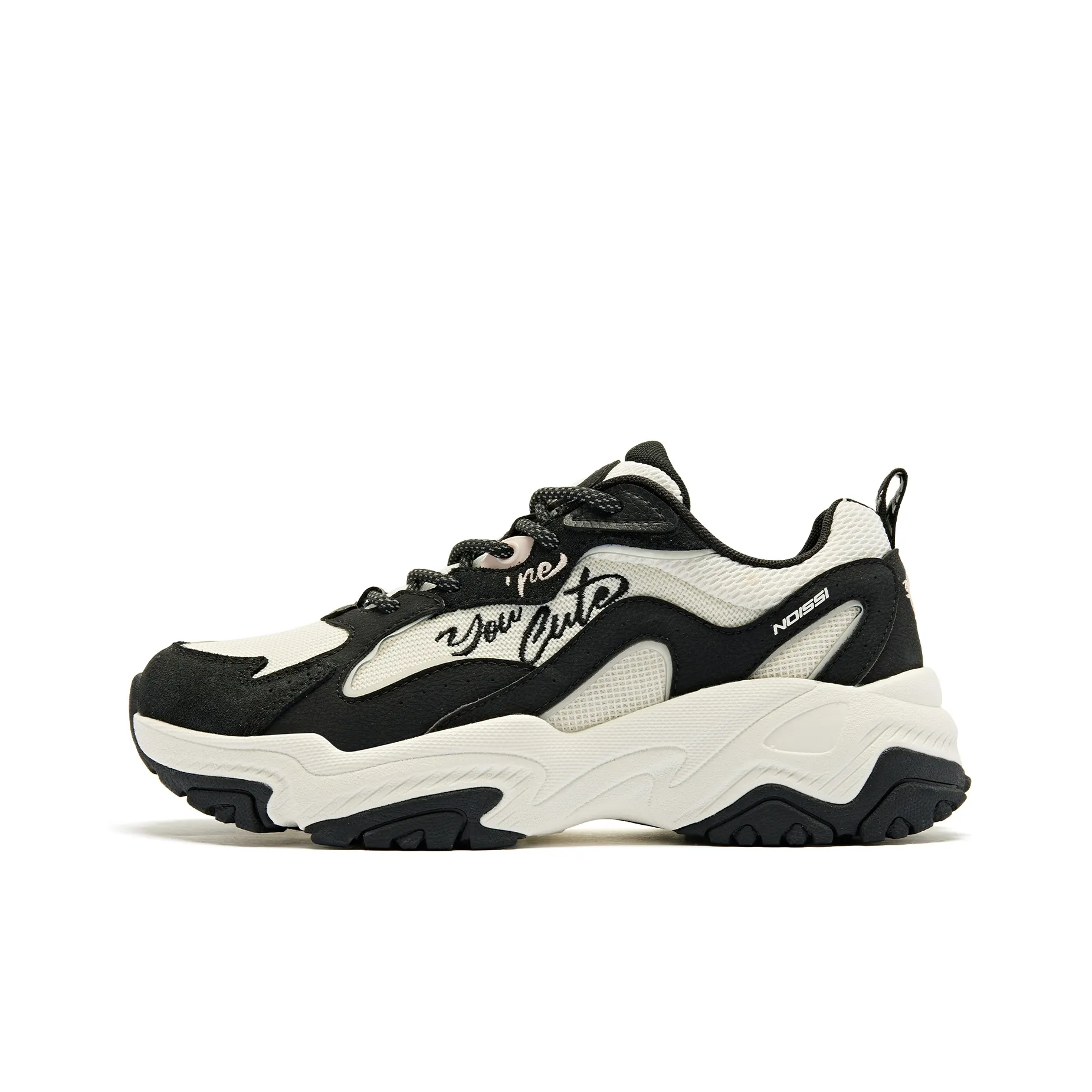 QIAODAN Koi Casual Shoes Women's Low Top Black/Ivory