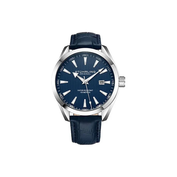 STUHRLING Кварцевый механизм Мужские часы 42mm*12mm*42mm Синий