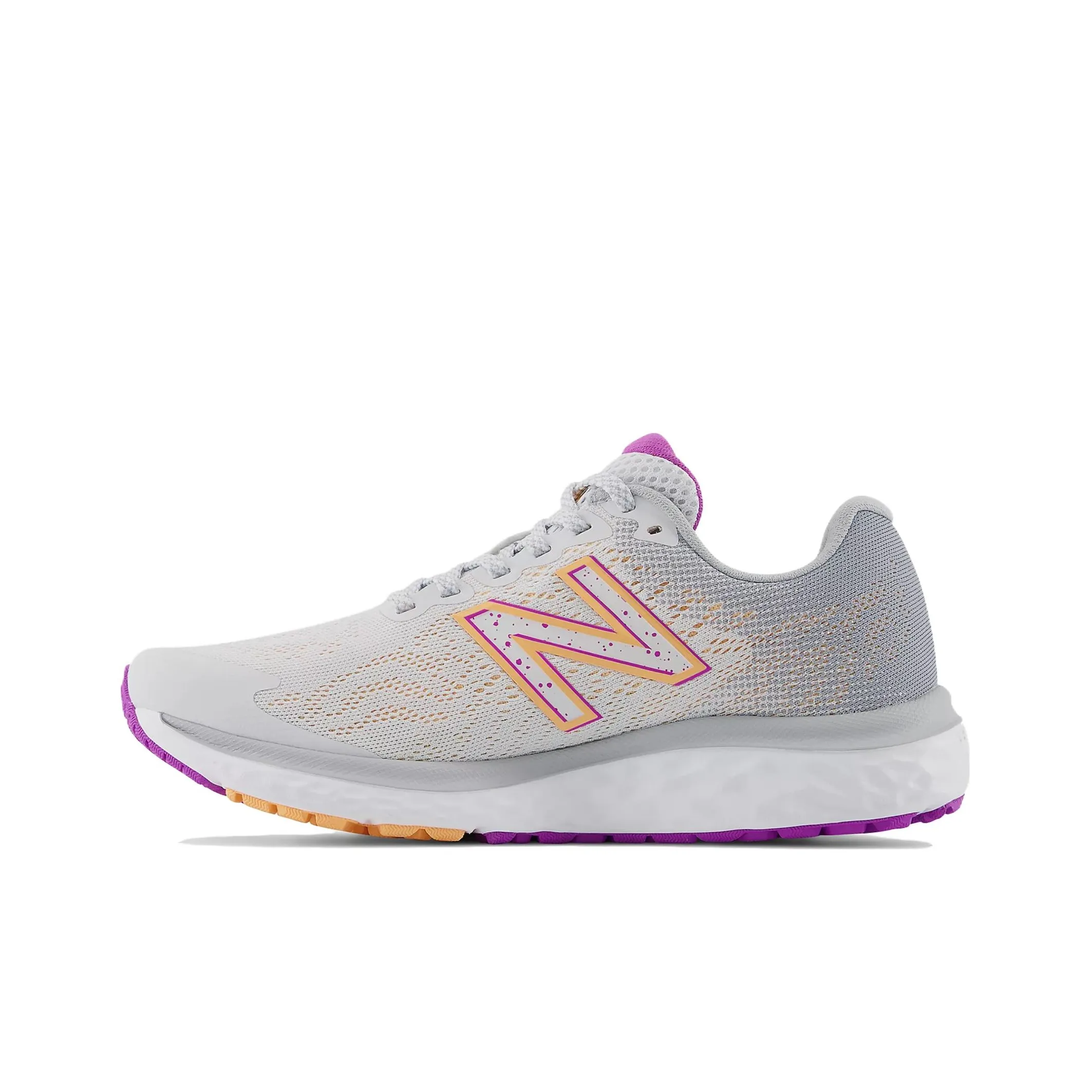 New Balance Fresh Foam 680v7 Running Shoes Women's Low Top Gray Orange Purple