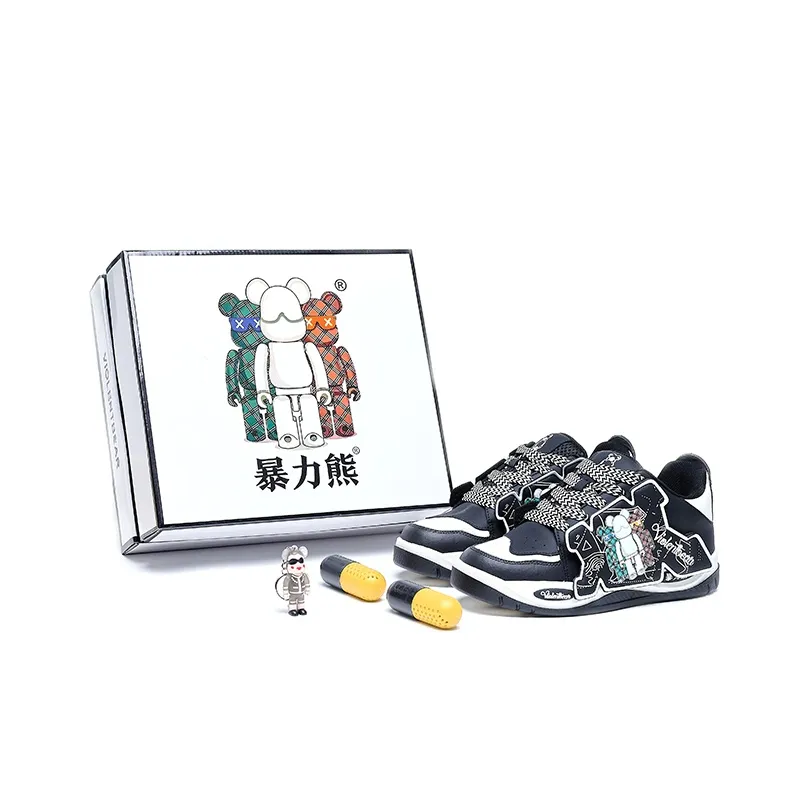 Violentbear Баланс Устойчивый к истиранию Легкий Нижнее покрытие Устойчивый Низ Скейтборд Кроссовки Унисекс Белый Черный