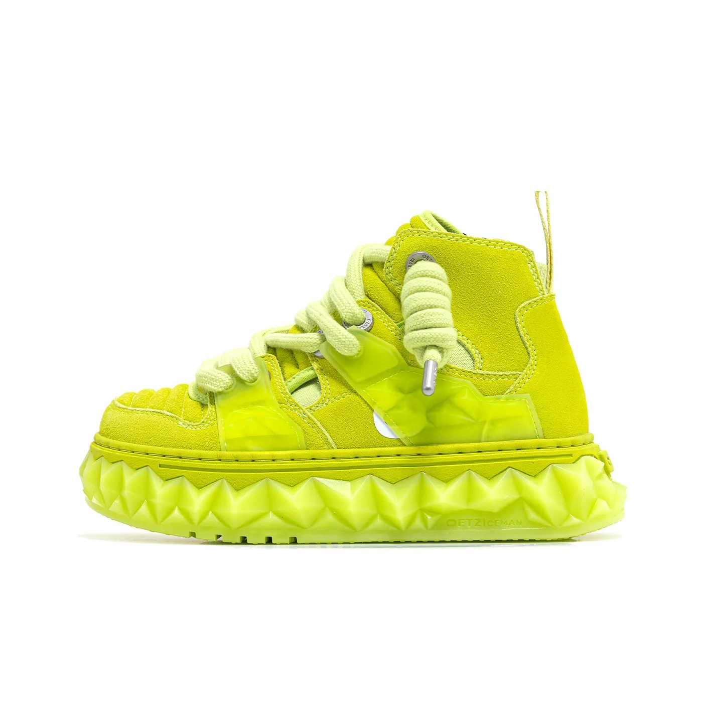 OETZI Высокие кроссовки для скейтбординга унисекс неоновый зеленый