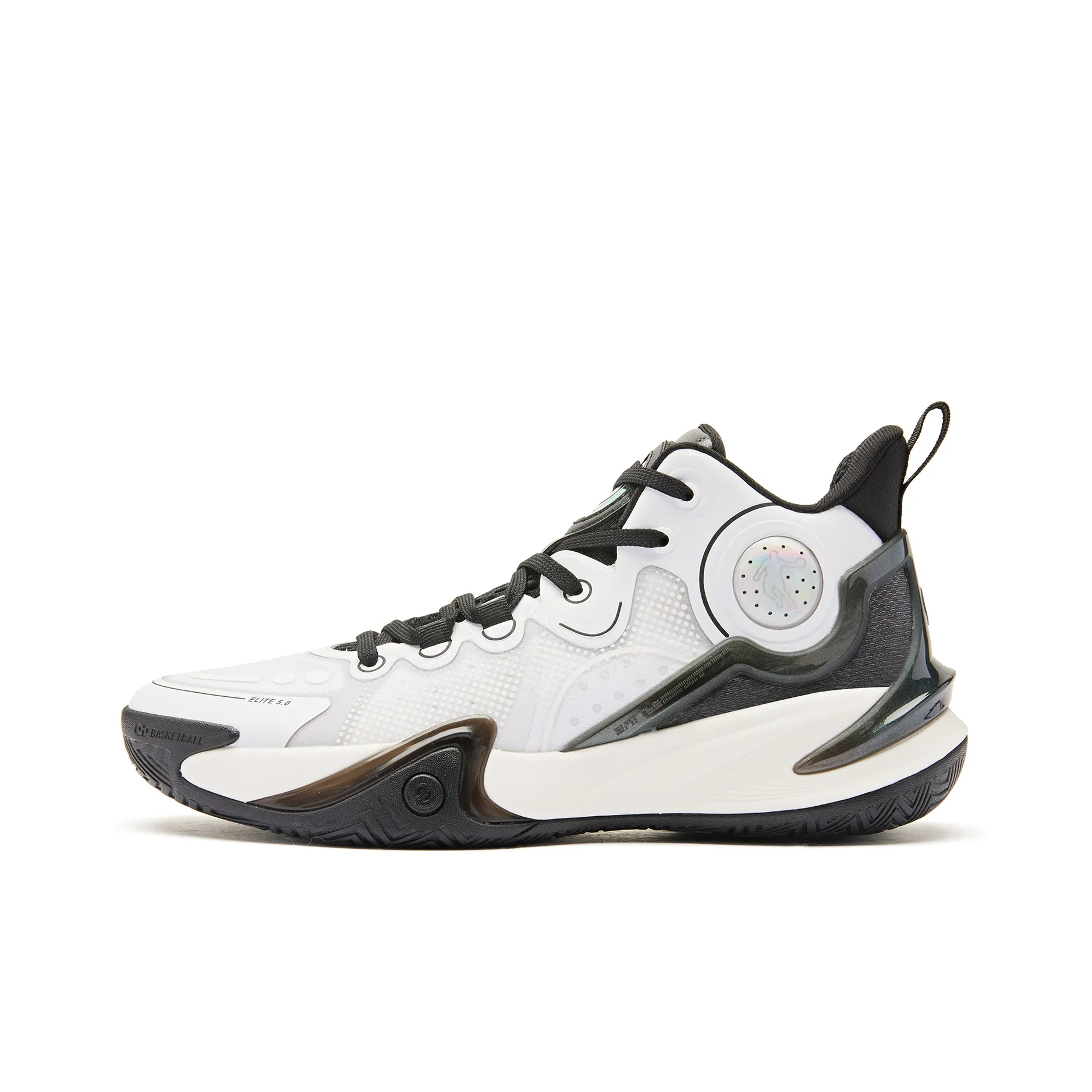 QIAODAN Busters 5ELITE Баскетбольные кроссовки Low Топ Черный Белый Мужской