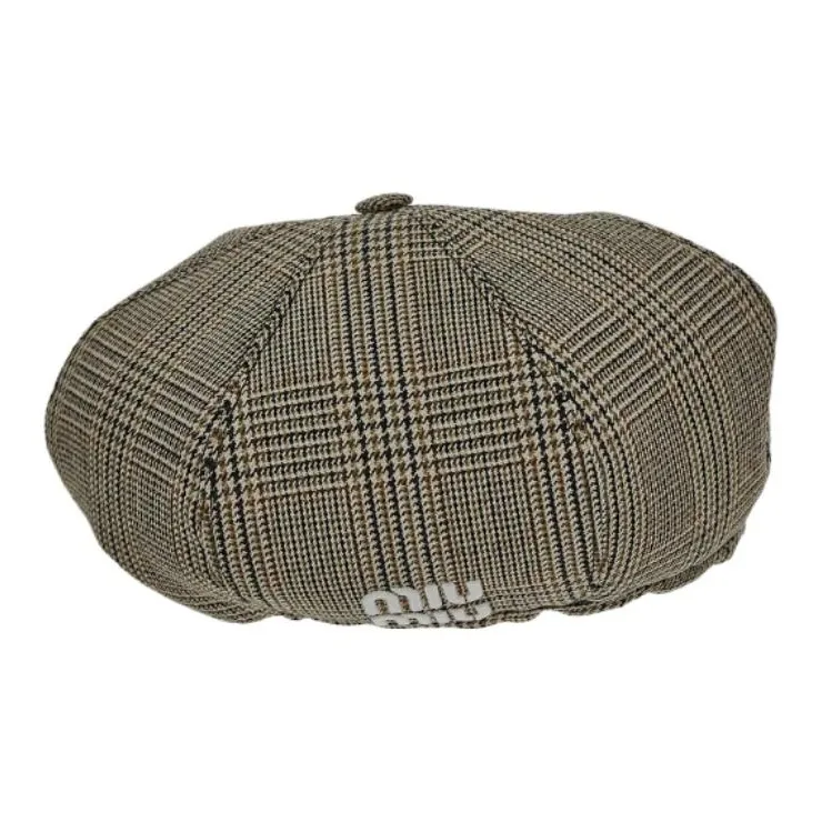 MIU MIU Новая шерсть Береты Женские Коричневый