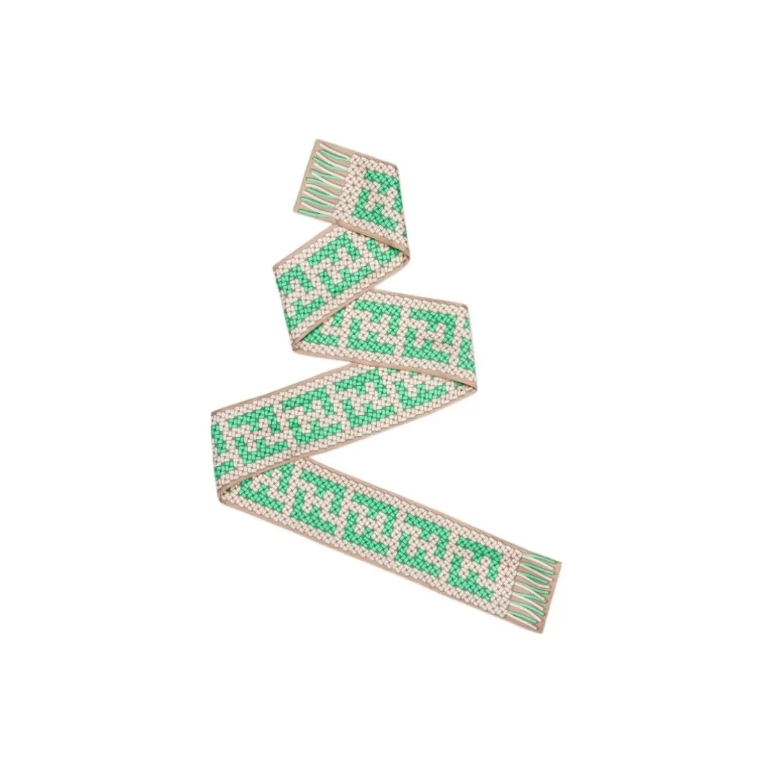 FENDI Silk Scarves Women's Green
