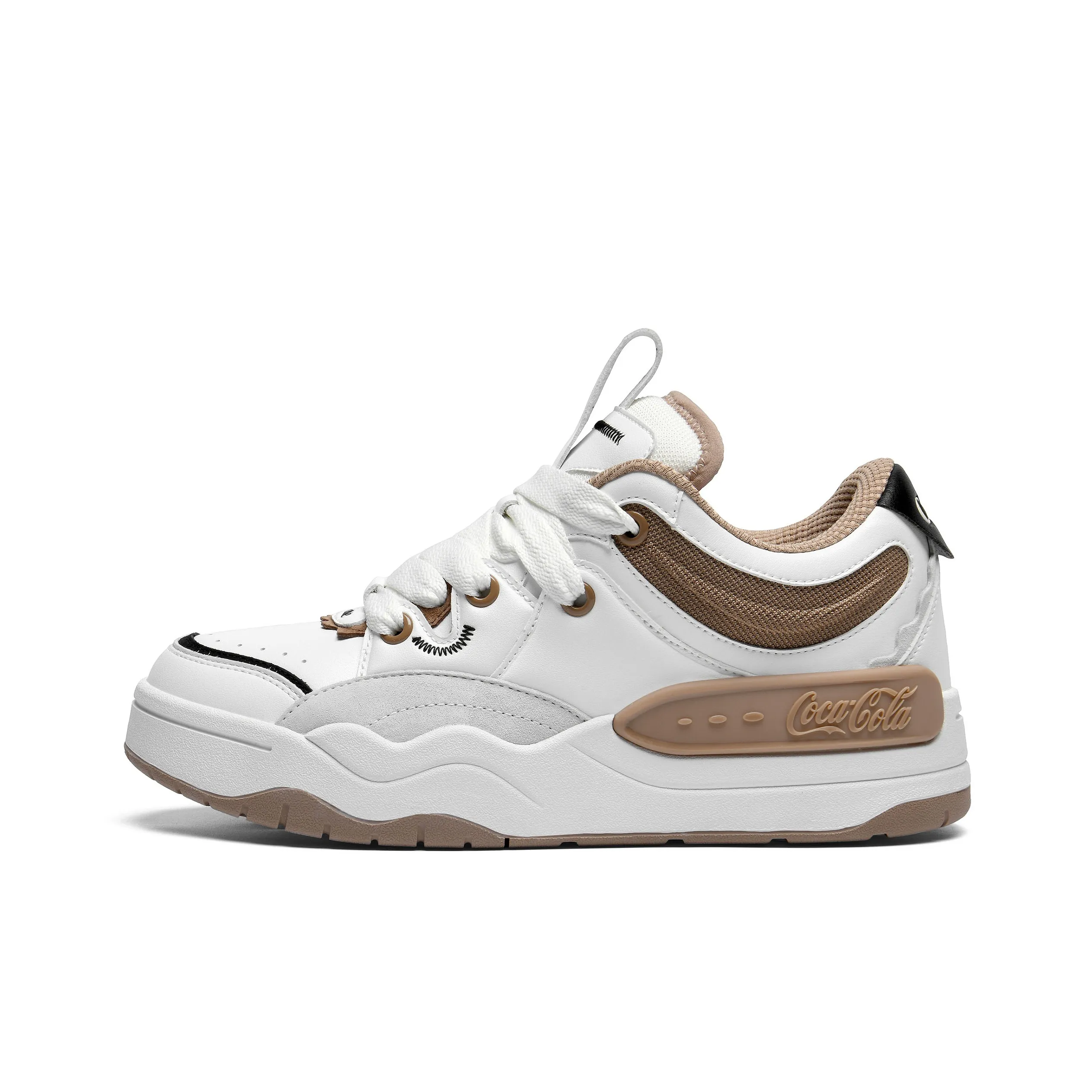 Coca-Cola Coverage Slip-Resistant Cushioning Wear-Resistant Height Increasing Low-Top Skateboard Shoes Unisex
