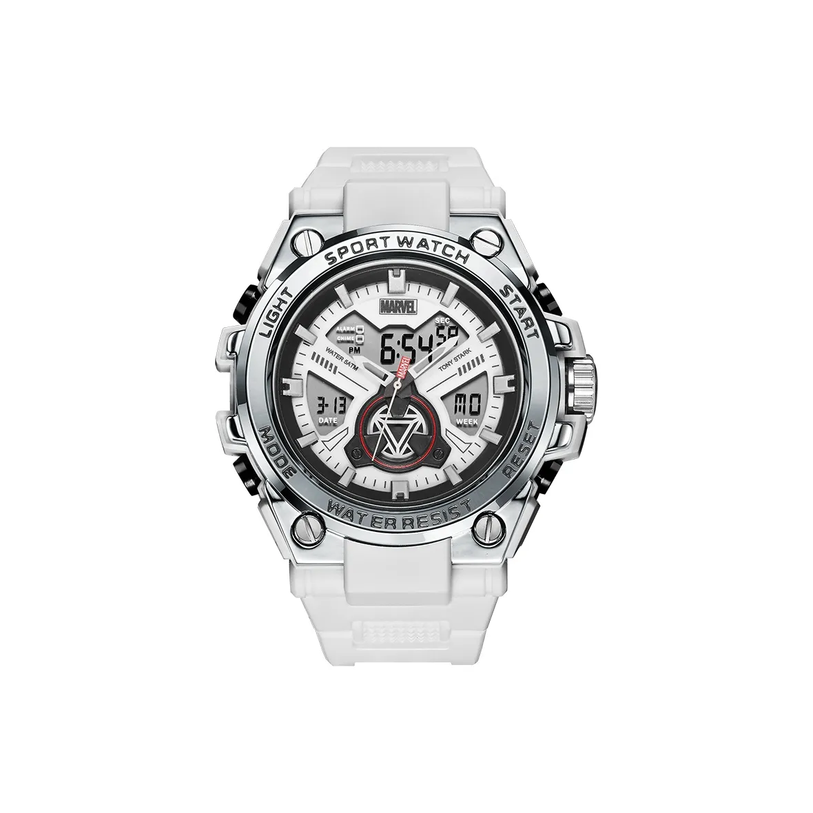 MARVEL Energy Collection Iron Man Электронный механизм TPU ремешок Мужские часы Серый циферблат