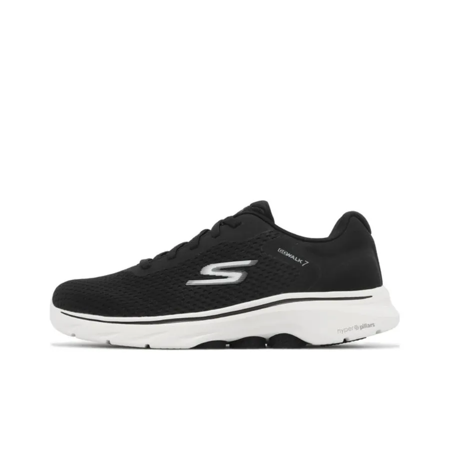 Skechers GO WALK 7 Устойчивый к истиранию Дышащий Низкий Топ Casual Мужской Черный