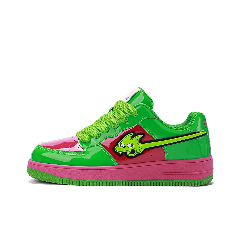 The Simpsons Low Top Skateboard heel Shoes Unisex