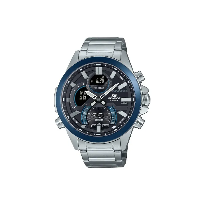 CASIO EDIFICE Collection Кварцевый механизм нержавеющая сталь ремешок часы для мужчин черный циферблат