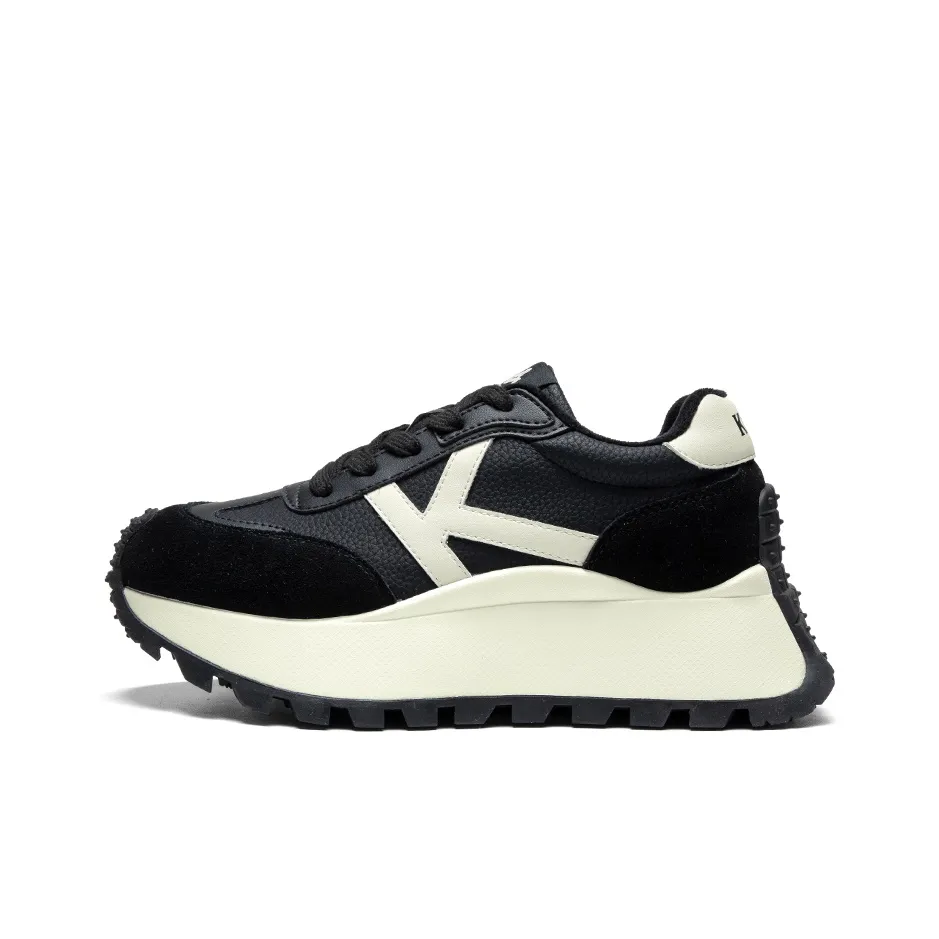 KAPPA Противоскользящий Устойчивый к истиранию Регулируемый рост Термический Низкий Топ Casual Женский Черный