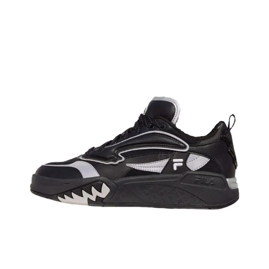 FILA FUSION DESPERADO LOW Bat Shoe Устойчивый к истиранию Низкий Топ Винтажные баскетбольные кроссовки Женские Черный