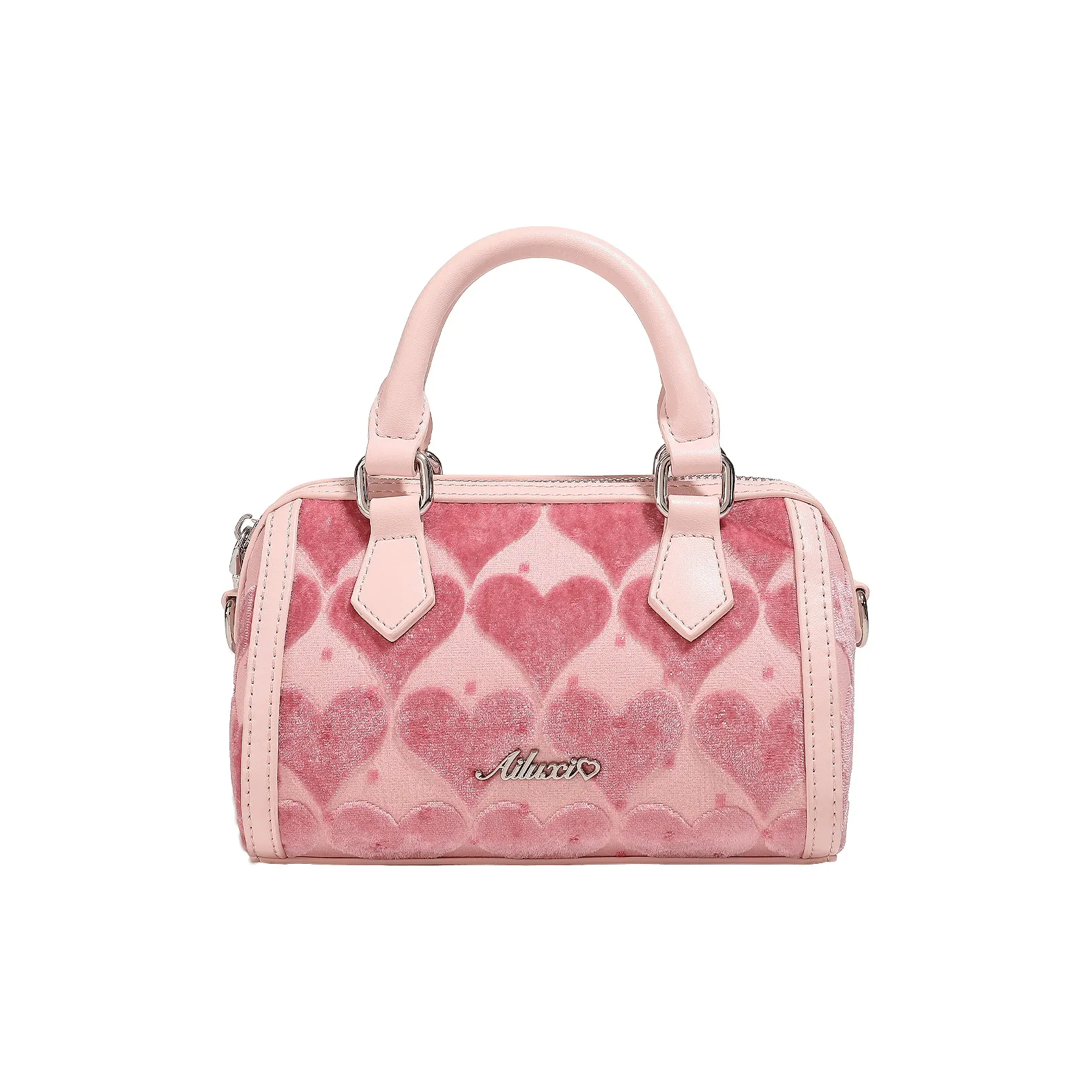 AILUXI Fabric Velour One Shoulder Handbag Regular Women's