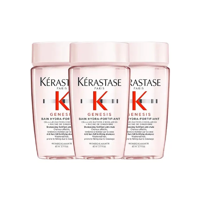 KERASTASE Свежий образ Имбирный Пудра Бутылка Шампунь Восстанавливающий Чистка Контроль пушистости Сглаживающий 80мл 80мл*3