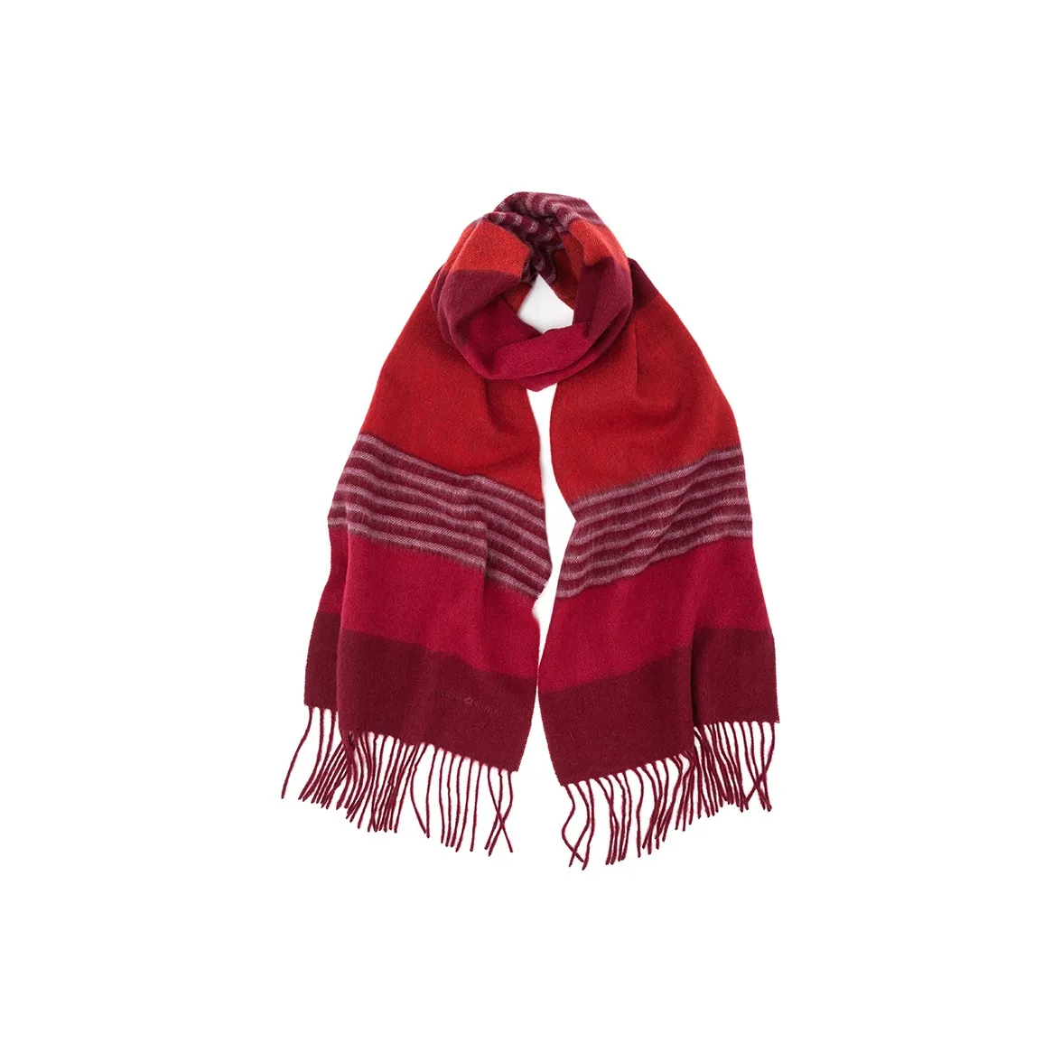 MARJAKURKI Шерсть Кашемир Красный Шарф Унисекс