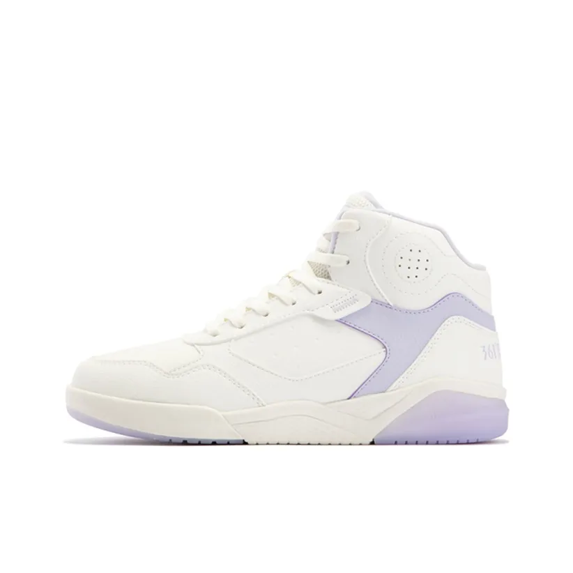 361° Winter Syndrome Coverage Thermal Abrasion Resistant High Top Skateboard Shoes Women's White Purple