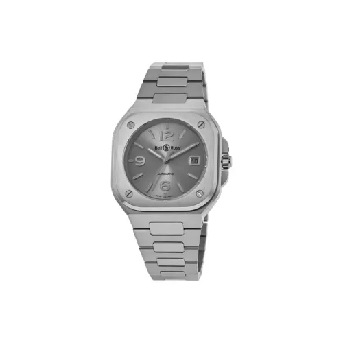 BELL & ROSS Автоматический Механический Часы Мужские Movement 40 мм Серебристый