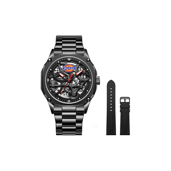 Dickies Creator Collection Emperor Cool Fit Механические Мужские Часы Силиконовый Ремешок Часы с Чертежом Скелета Часы Мужские