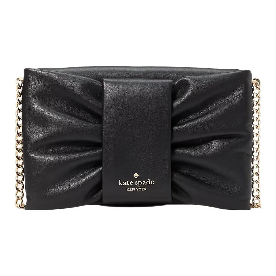 Kate Spade Leather Evening Bag Crossbody Bag Women's Black