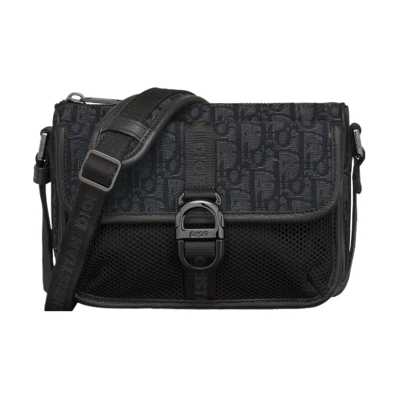 DIOR 8 Oblique Print Shoulder Bag, Crossbody Bag Mini Men's Black