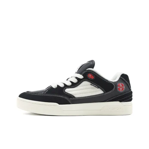 Vision Street Wear Savvy Кроссовки для скейтбординга Низкие Классические Черные Белые Унисекс