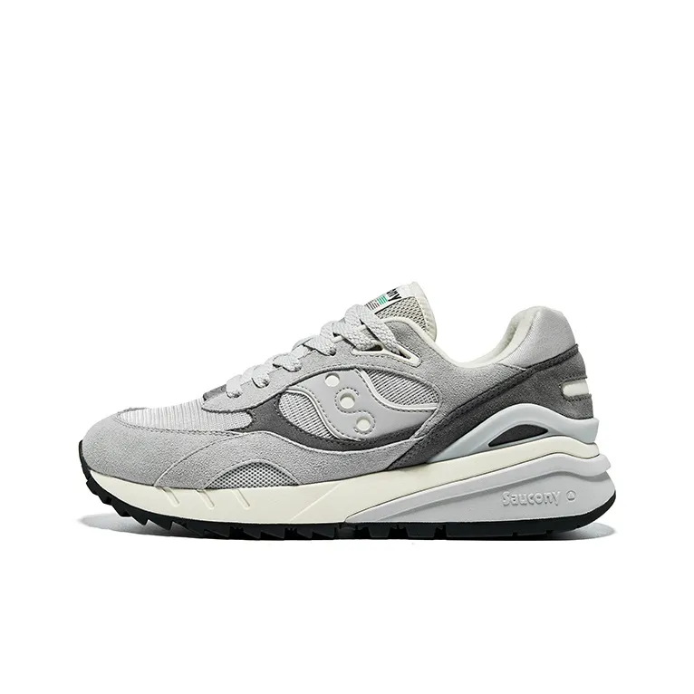 Saucony Shadow 6000 Low Топ Повседневный Тренировки Городской Коммутирование Беговые кроссовки Унисекс Серый