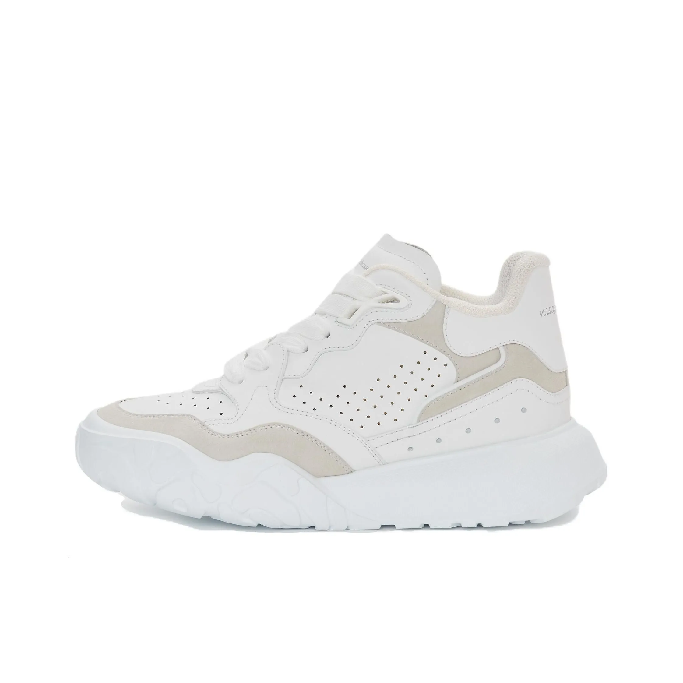 Alexander McQueen Court Slip-Resistant Breathable Low-Top Casual Shoes 3.5cm Women's White