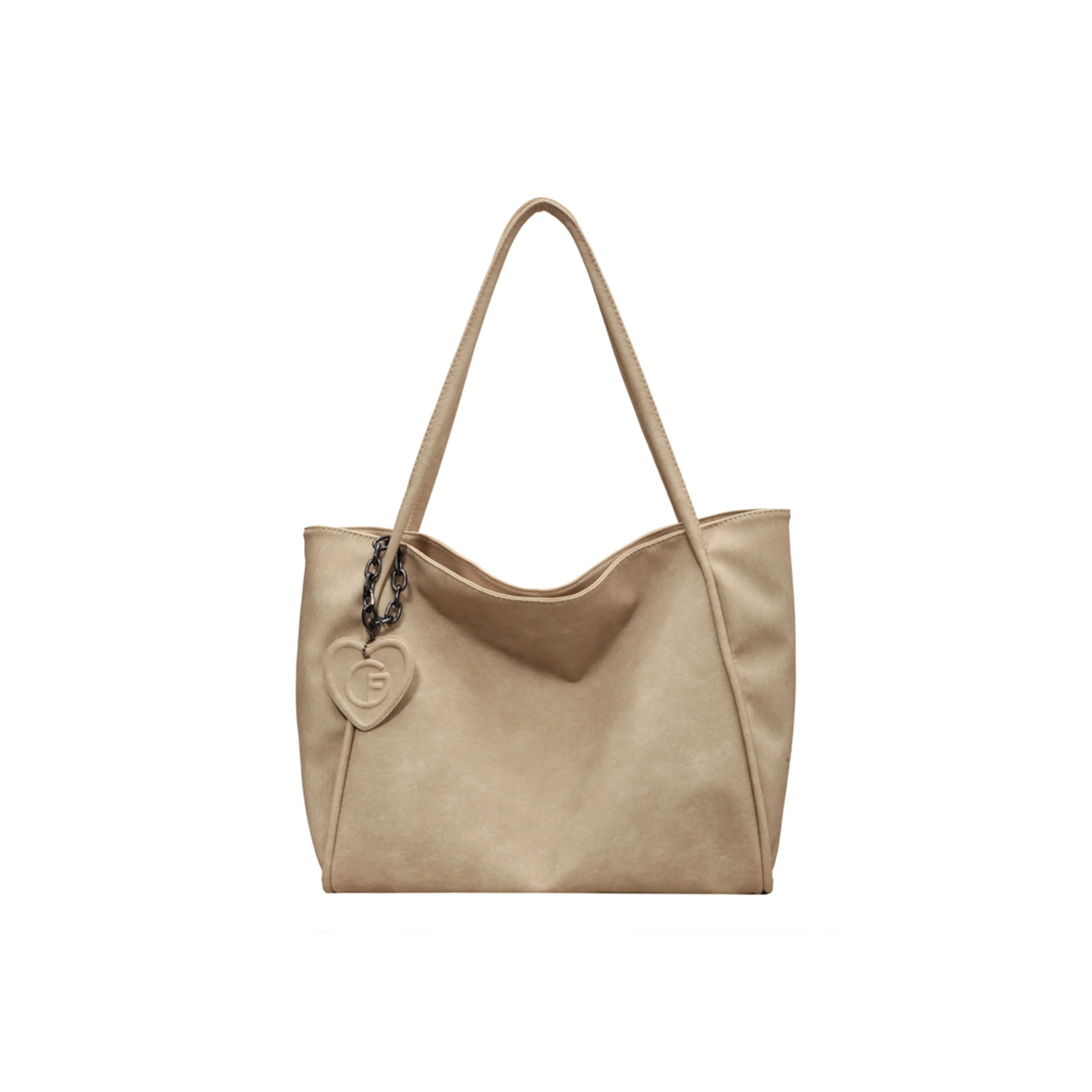 UNITE STAR PU Soft Leather Tote Bag Shopping Bag Shoulder Bags Women's Coffee/Dark Tea/Ecru